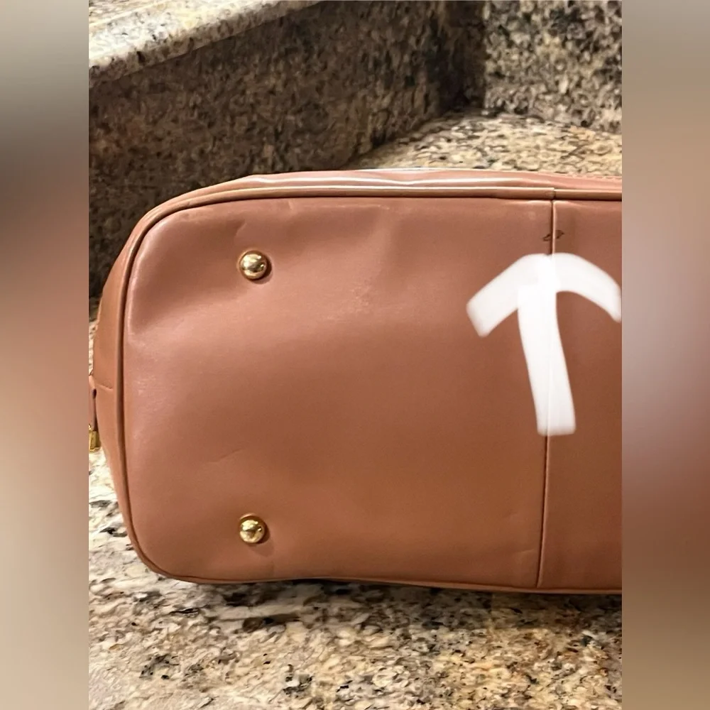 NWOT Joy & Iman Split Leather Timeless Handbag